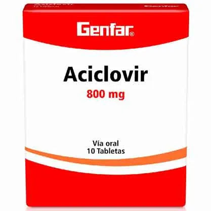 ACICLOVIR (GF) 800 MG X 10 TABLETAS
