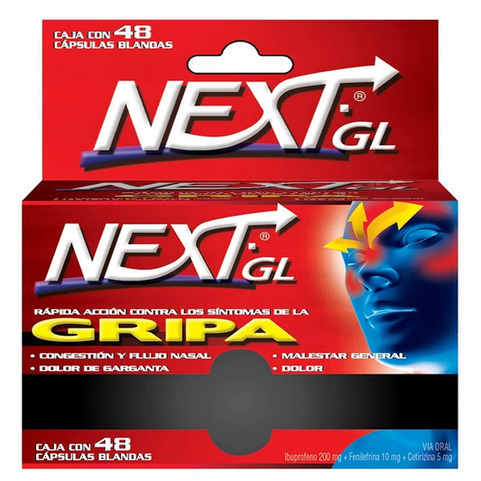 NEXT GRIPA (GENOMMA) IBUPRO+FENILE+CETIRI X 48 CAPSULAS