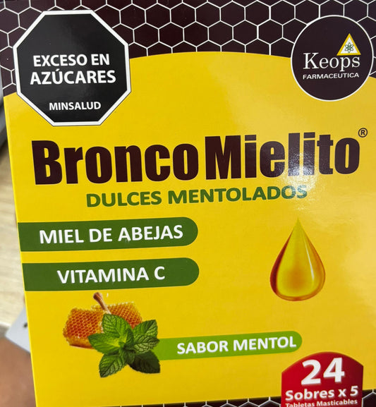 BRONCOMIELITO (KEOPS) CAJA X 24 SOBRES DE 5 PASTILLAS