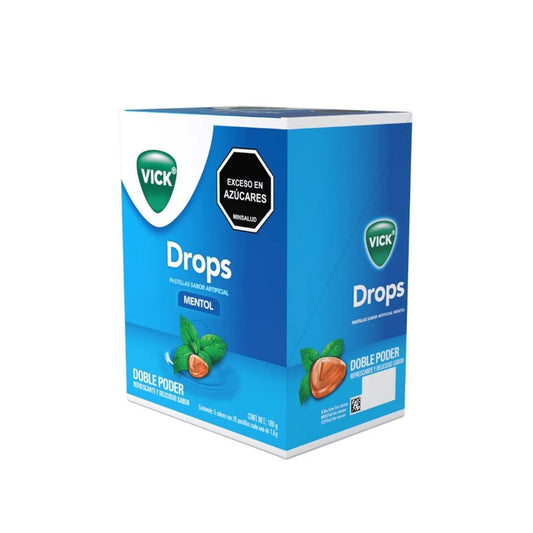 VICK DROPS MENTOL (P&G) X 24 SOBRES