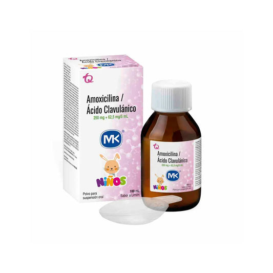AMOXICILINA+ACIDO CLAVULINICO (TQ) 250MG+62,5MG X 100ML