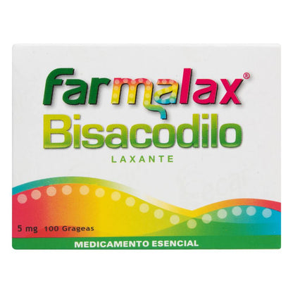 FARMALAX (ECAR) BISACODILO 5 MG X 100 GRAGEAS