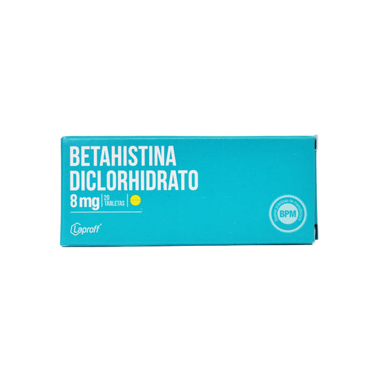 BETAHISTINA DICLORHIDRATO (LPFF) 8MG X 20 TAB
