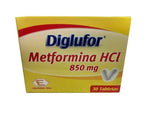DIGLUFOR (LABQ) METFORMINA 850 MG X 30 TAB