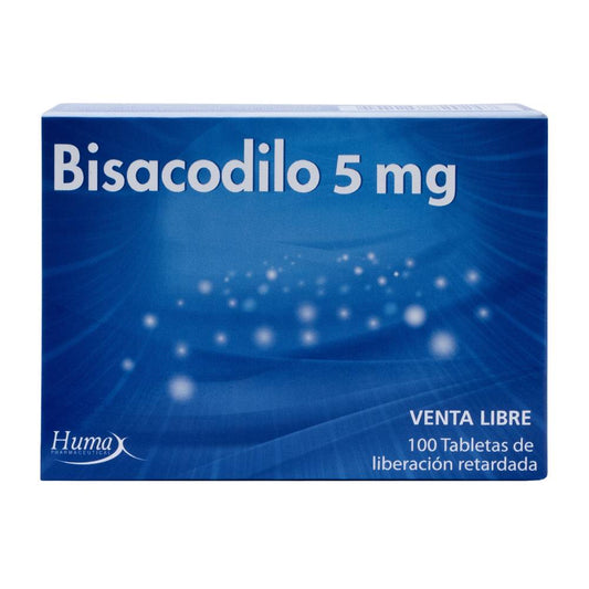 BISACODILO (HUMAX) 5 MG X 100 TAB