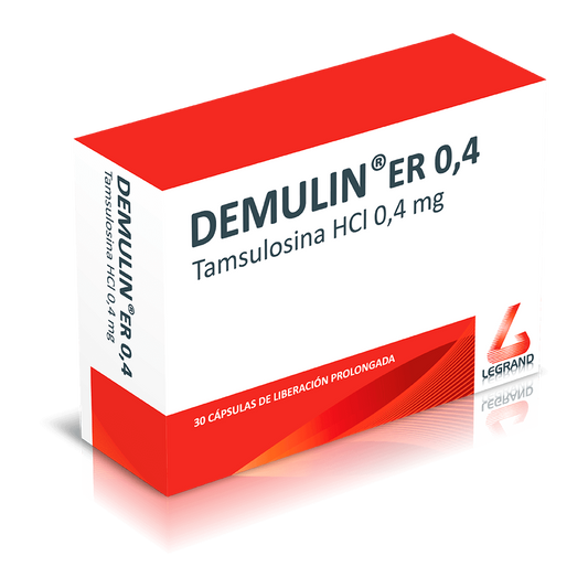 DEMULIN (LEGRAND) TAMSULOSINA 0,4 MG X 30 CAPS
