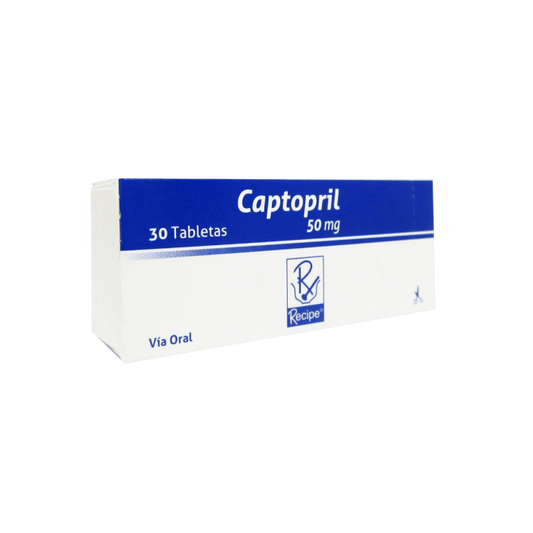 CAPTOPRIL (RECIPE) 50 MG X 30 TABLETAS