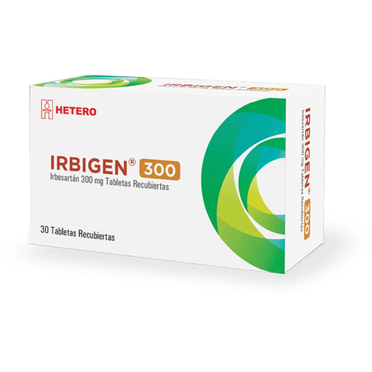 IRBIGEN (HETERO) IRBESARTAN 300 MG X 30 TABLETAS