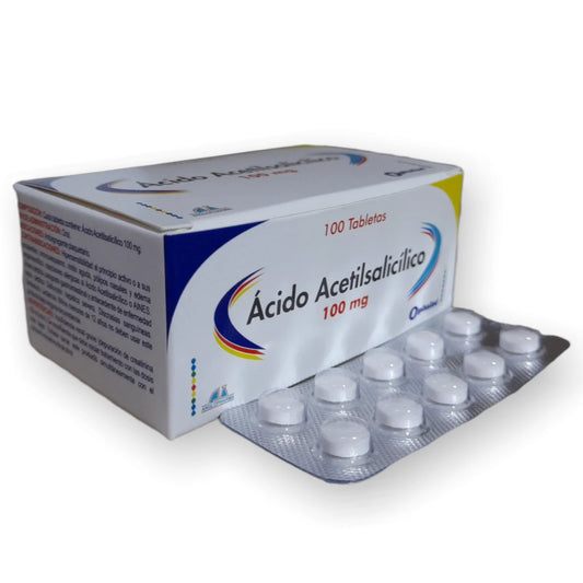 ACIDO ACETILSALICILICO (ANGLO) 100 MG X 100 TAB