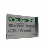CALCIFORTE D (MEDIGEN) 600MG/200 U.I. X 30 TABLETAS