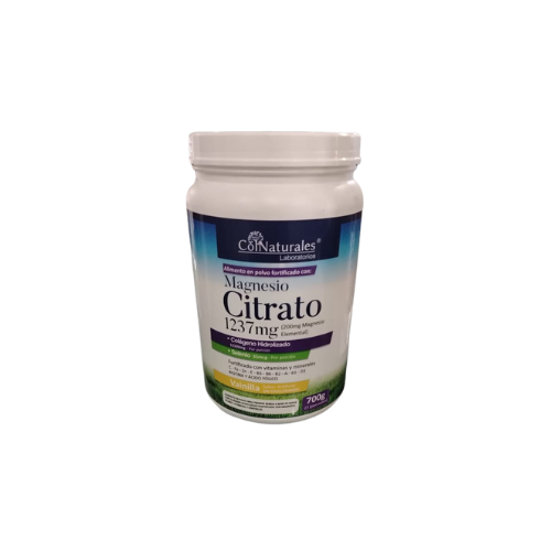CITRATO DE MAGNESIO (COLNATURALES) 1237MG EN POLVO VAINILLA X 700 GR