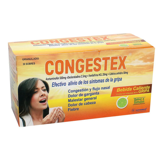 CONGESTEX (NOVA) BEBIDA CALIENTE LIMON X 30 SOBRES