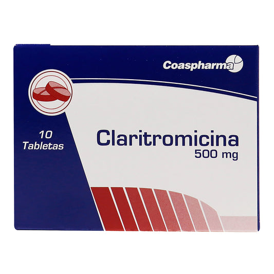 CLARITROMICINA (COAS) 500 MG X 10 TAB