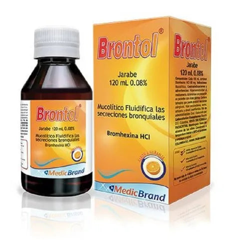 BRONTOL (BRAND) BROMHEXINA HCL JARABE X 120 ML