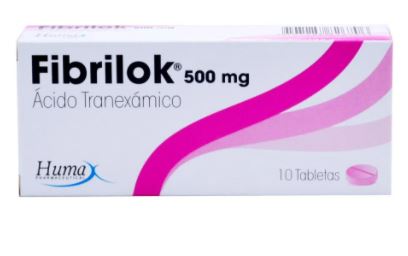 FIBRILOK (HUMAX) ACIDO TRANEXAMICO 500 MG X 10 TABLETAS