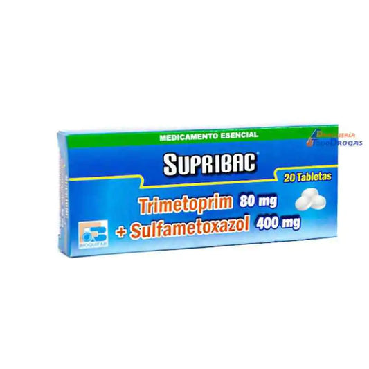 SUPRIBAC S (LABQ) TRIMETOPRIM 80/400 MG X 20 TAB