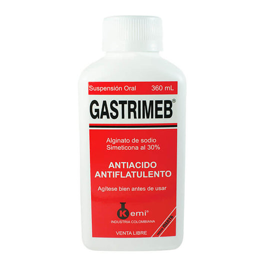 GASTRIMEB (KEMI) ALGINATO DE SODIO SIMETICONA 360 ML