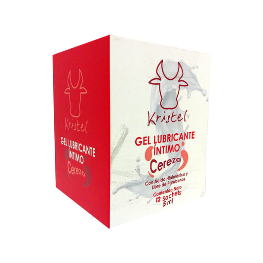 LUBRICANTE INTIMO (KRISTEL) CEREZA X 12 SOBRE DE 5ML