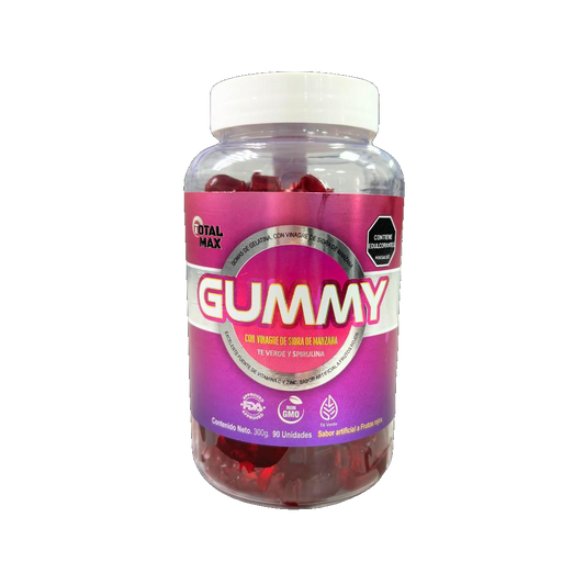 GUMMY VINAGRE MZNA+TE VERDE+SPIRUL (TOTALMAX) X 90 UND 300G