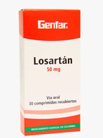 LOSARTAN POTASICO (GF) 50 MG X 30 TABLETAS