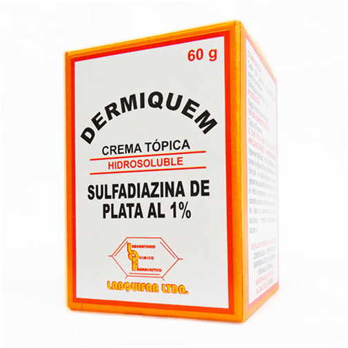 DERMIQUEM (LABQ) SULFADIAZINA PLATA 1% CREMA T. X 60 GR