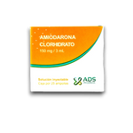 AMIODARONA 150MG SOL INY AMP 3ML CJ*25 ADS PHARMA