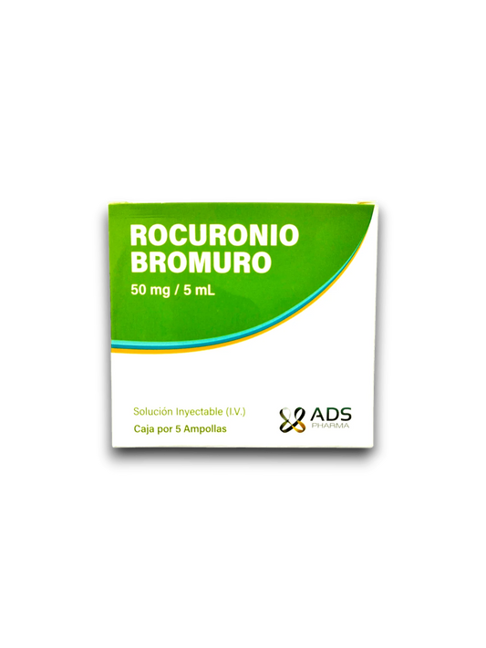 BROMURO ROCURONIO 50 MG/5ML AMP CJ*5 ADS