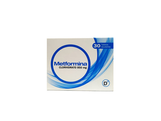 METFORMINA (COLMED) 850 MG X 30 TABLETAS RECUBIERTAS