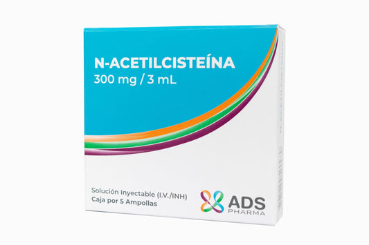 N-ACETILCISTEINA (ADS PHARMA) 300MG AMP 3ML X 5 AMP