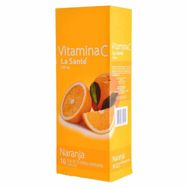 VITAMINA C NARANJA 500 MG (LSAN) X 100 TAB