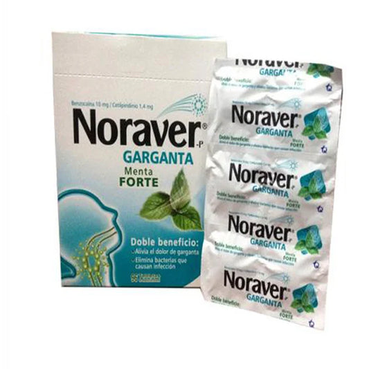 NORAVER (TQ) GARGANTA MENTA X 24 TAB.