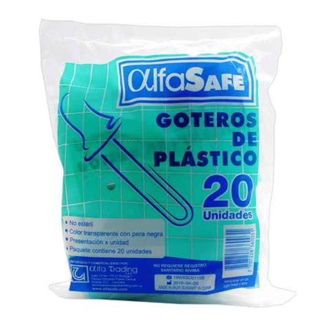 GOTEROS PLASTICO (ALFA) X 20 UNDS