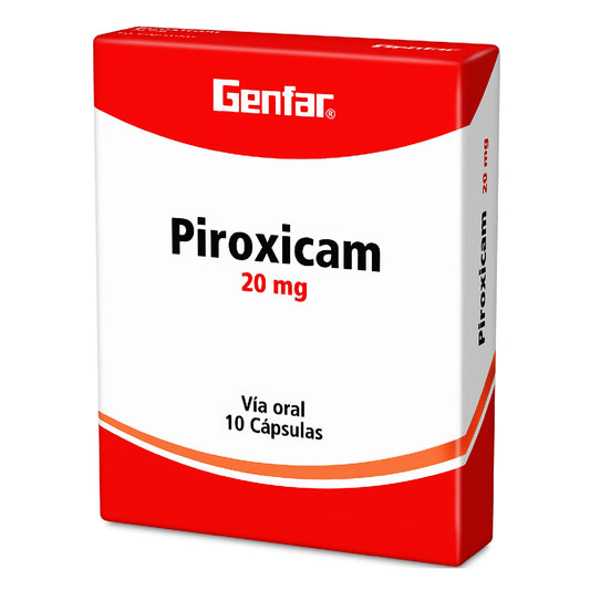 PIROXICAM (GF) 20 MG X 10 TABLETAS