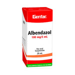ALBENDAZOL SUSPENCION (GF) 100MG/5ML X 20 ML
