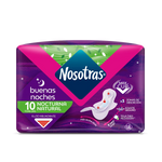 TOALLAS NOSOTRAS BUENAS NOCHES (FAMILIA) X 10 UNDS