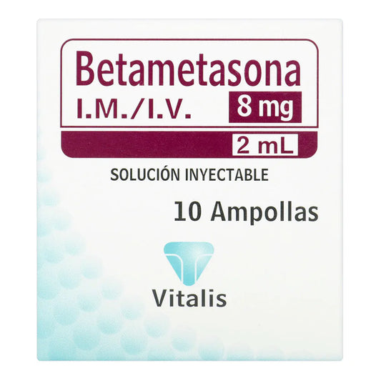 BETAMETASONA (VT) 8MG/2ML X 10 AMP