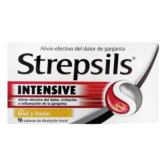 STREPSILS INTENSIVE (RECKITT)   MIEL Y LIMÓN FLURBIPROFENO 8.75MG CAJA X 8 TABLETAS