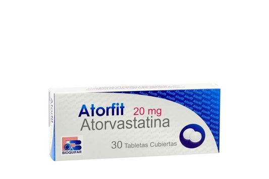 ATORFIT (LABQ) ATORVASTATINA 20 MG X 30 TAB