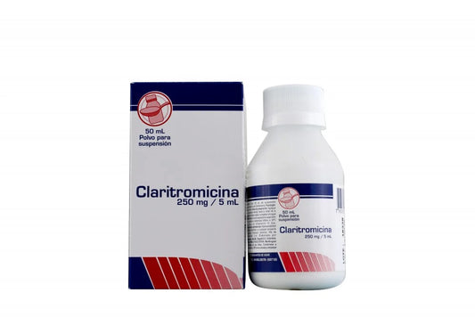 CLARITROMICINA (COAS) SUS 250 MG X 50 ML