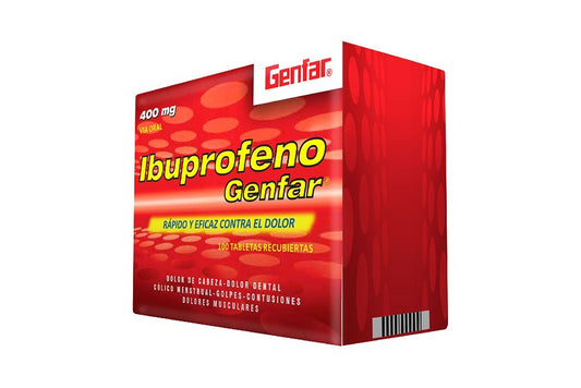 IBUPROFENO (GF) 400 MG X 100 TABLETAS RECUBIERTAS