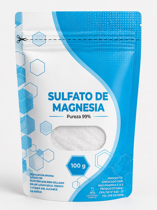 SULFATO DE MAGENESIA (LAB ESENCIAL) X 100 GR