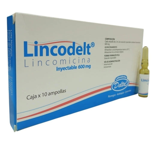 LINCODELT (DELTA) LINCOMICINA 600 MG X 10 AMPOLLAS