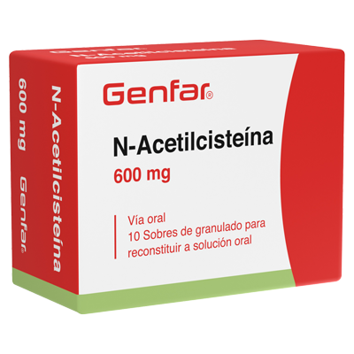 N-ACETILCISTEÍNA (GF) 600 MG X 10 SOBRES