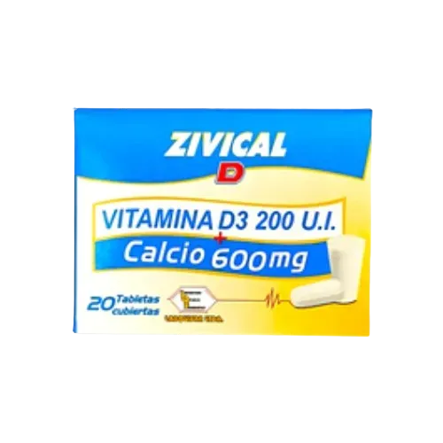 ZIVICAL D (AZUL) (LABQ) VITAM D3 + CARBTO CALCIO X 20 TAB