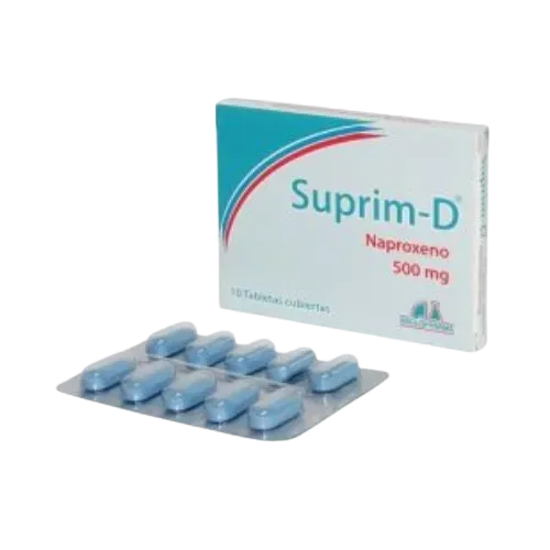 SUPRIM D (ANGLO) NAPROXENO 500 MG X 10 TABLETAS RECUBIERTAS