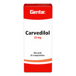 CARVEDILOL (GF) 25 MG X 30 TABLETAS
