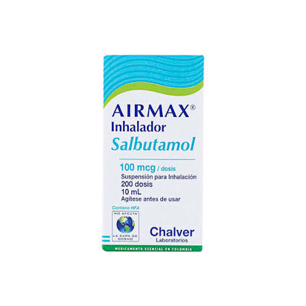 AIRMAX (CHALVER) SALBUTAMOL X 200 DOSIS