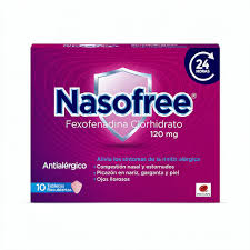 NASOFREE (PROCAPS) FEXOFENADINA CLORHIDRATO X 120 MG X 10 TABLETAS