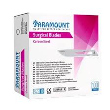 HOJA DE BISTURI EN ACERO INOCIDABLE N 15 X 100 UND PARAMOUNT INST