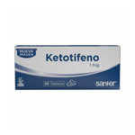 KETOTIFENO (RECIPE) 1 MG X 30 TABLETAS